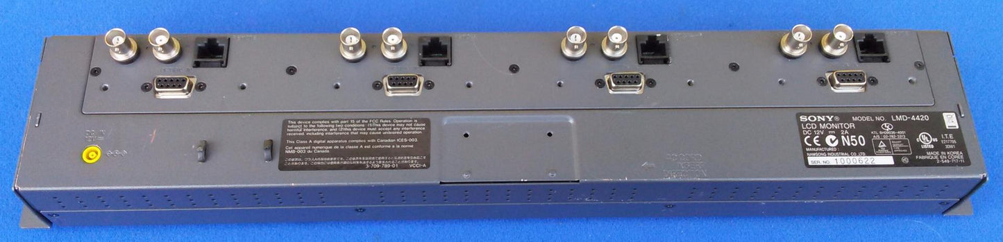 SONY LMD-4420 Quad 4" Analog LCD Monitor Panel Rack Working Perfectly