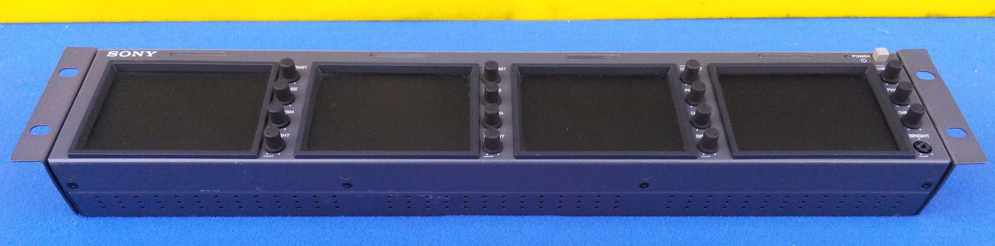 SONY LMD-4420 Quad 4" Analog LCD Monitor Panel Rack Working Perfectly