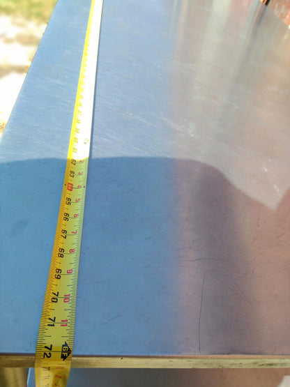 STAINLESS STEEL CART PREP TABLE WHEELS Under TRAY 72wx36dx35h LAB KITCHEN VET