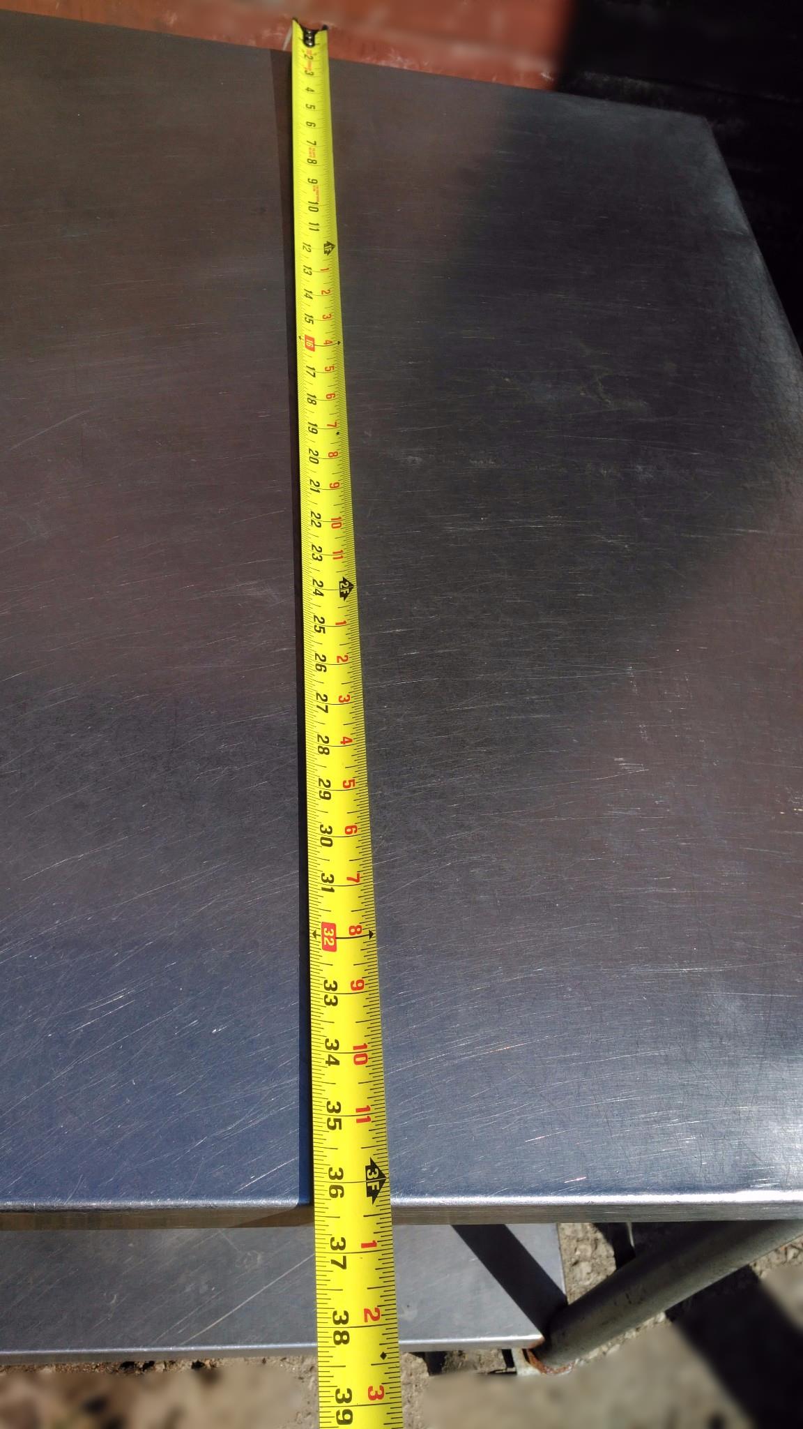 STAINLESS STEEL CART PREP TABLE WHEELS Under TRAY 72wx36dx35h LAB KITCHEN VET