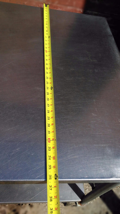 STAINLESS STEEL CART PREP TABLE WHEELS Under TRAY 72wx36dx35h LAB KITCHEN VET