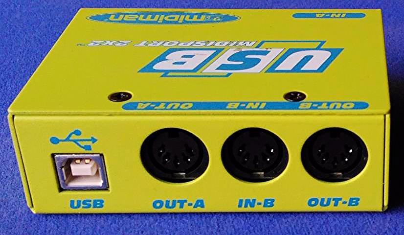 M-Audio USB MIDIMAN MIDISPORT 2x2 Midi Interface 2 Channels w/ USB Cable