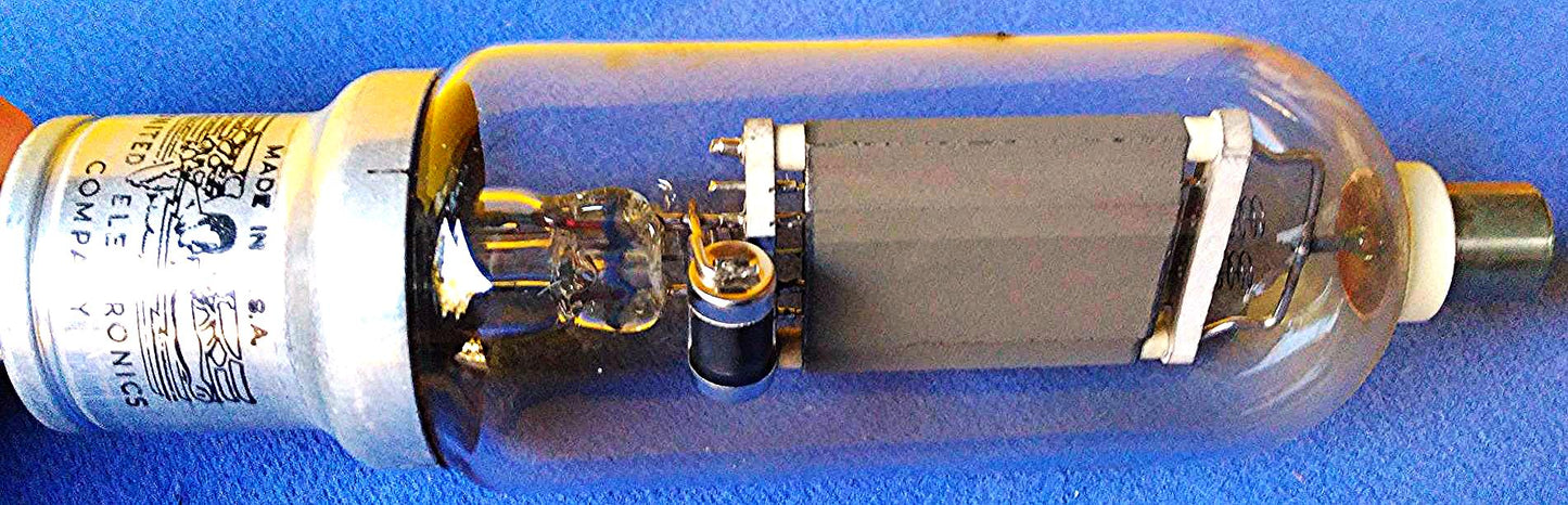 PAIR MILITARY UNITED ELECTRONICS TYPE UXCV-II 6932 VACUUM TUBE TUBES GREAT CONDI