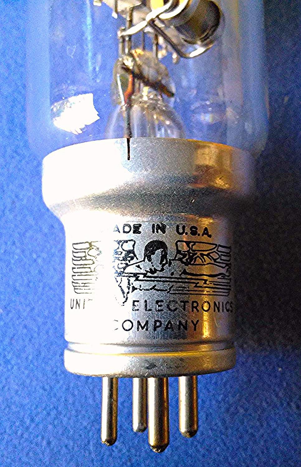 PAIR MILITARY UNITED ELECTRONICS TYPE UXCV-II 6932 VACUUM TUBE TUBES GREAT CONDI