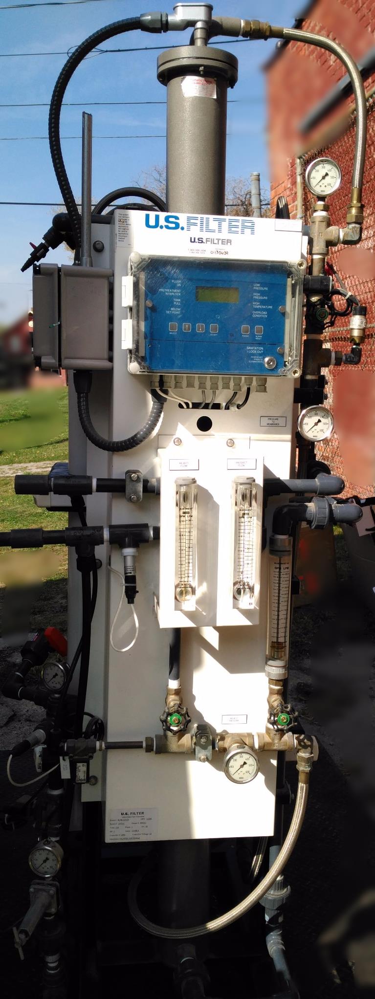 U. S. FILTER REVERSE OSMOSIS COMMERCIAL INDUSTRIAL 3 PHASE GDP10080 ULTRAVIOLET