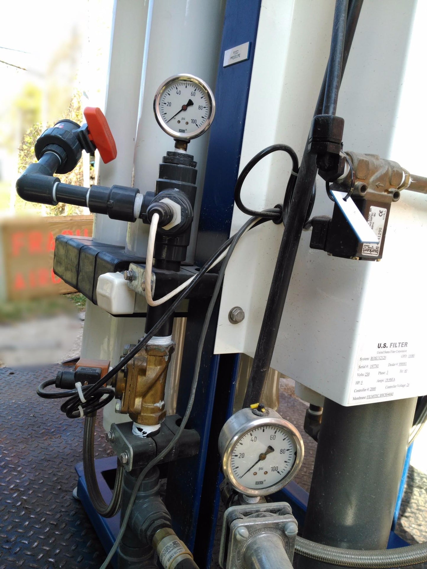 U. S. FILTER REVERSE OSMOSIS COMMERCIAL INDUSTRIAL 3 PHASE GDP10080 ULTRAVIOLET