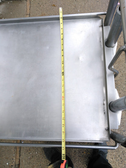 DINEX Open Single Solid Shelf Tray Dispenser 23.5"x38.5"x22.5" Stainless KITCHEN