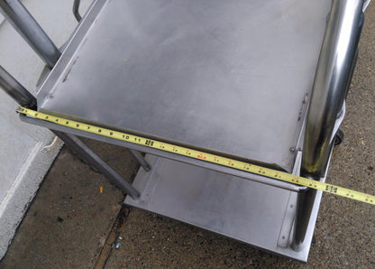 DINEX Open Single Solid Shelf Tray Dispenser 23.5"x38.5"x22.5" Stainless KITCHEN