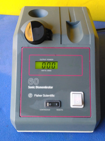 FISHER SCIENTIFIC SONIC DISMEMBRATOR F60 60 with PROBE ULTRASONIC FULLY WORKING