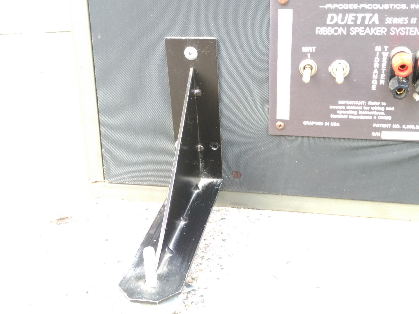 Rare Listing: APOGEE ACOUSTICS DUETTA SERIES II RIBBON SPEAKER SYSTEM 2 SPEAKERS