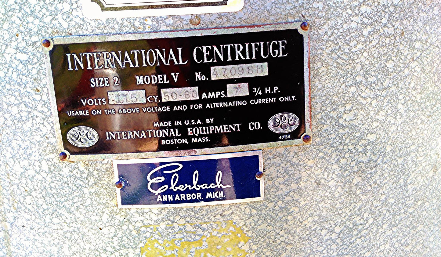 INTERNATIONAL IEC CENTRIFUGE SIZE 2 MODEL K REFURBISHED & ROTOR & TUBES WARRANTY