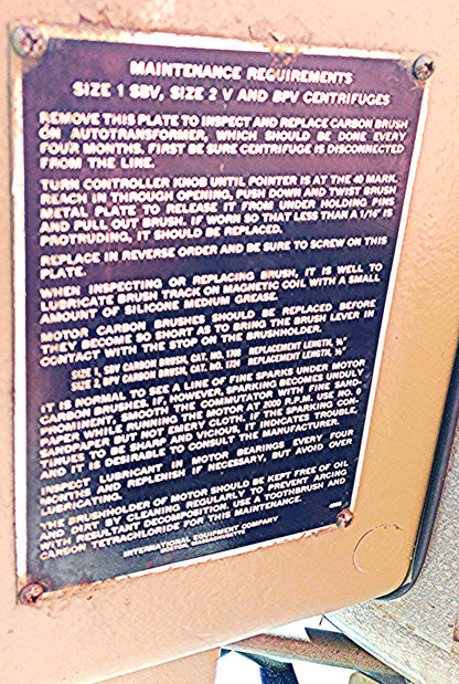 INTERNATIONAL IEC CENTRIFUGE SIZE 2 MODEL K REFURBISHED & ROTOR & TUBES WARRANTY