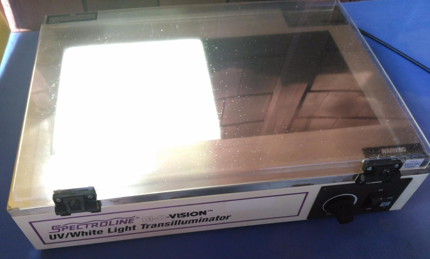 SPECTROLINE UV WHITE LIGHT BI-O-VISION TRANSILLUMINATOR TVD-1000R COMPLETE COVER