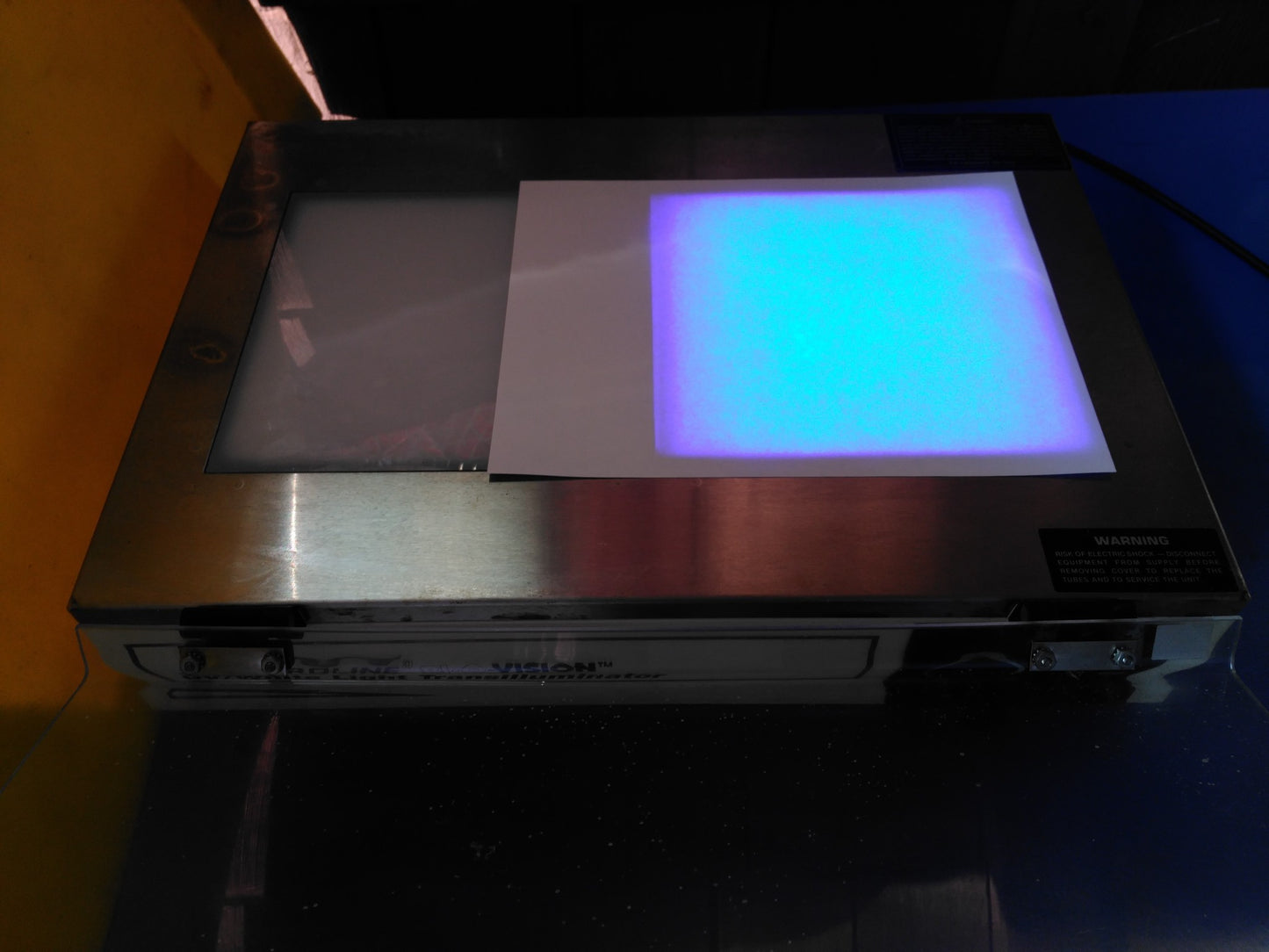 SPECTROLINE UV WHITE LIGHT BI-O-VISION TRANSILLUMINATOR TVD-1000R COMPLETE COVER