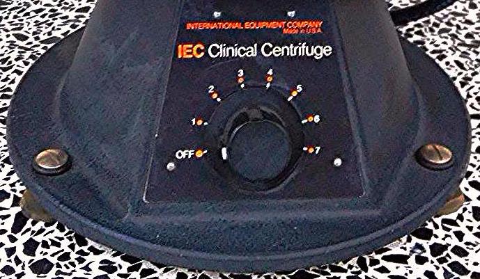 INTERNATIONAL EQUIPMENT COMPANY IEC CLINICAL CENTRIFUGE 215 ROTOR TUBES PERFECT