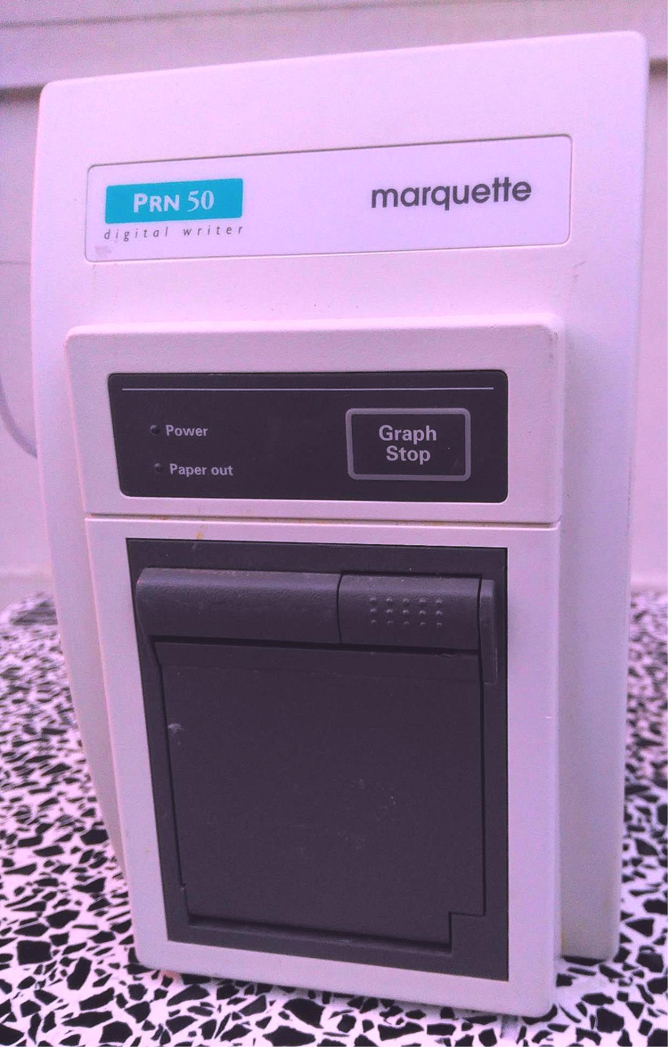 GE MARQUETTE PRN 50 DIGITAL RECORDER WRITER PRINTER DASH MONITOR with AUTO PORT