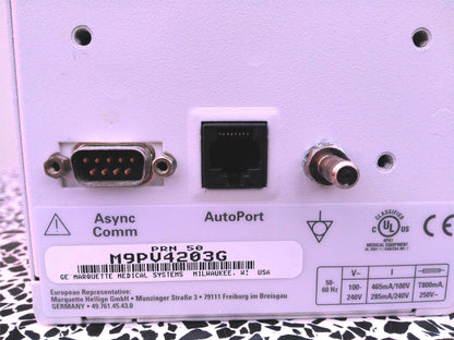 GE MARQUETTE PRN 50 DIGITAL RECORDER WRITER PRINTER DASH MONITOR with AUTO PORT