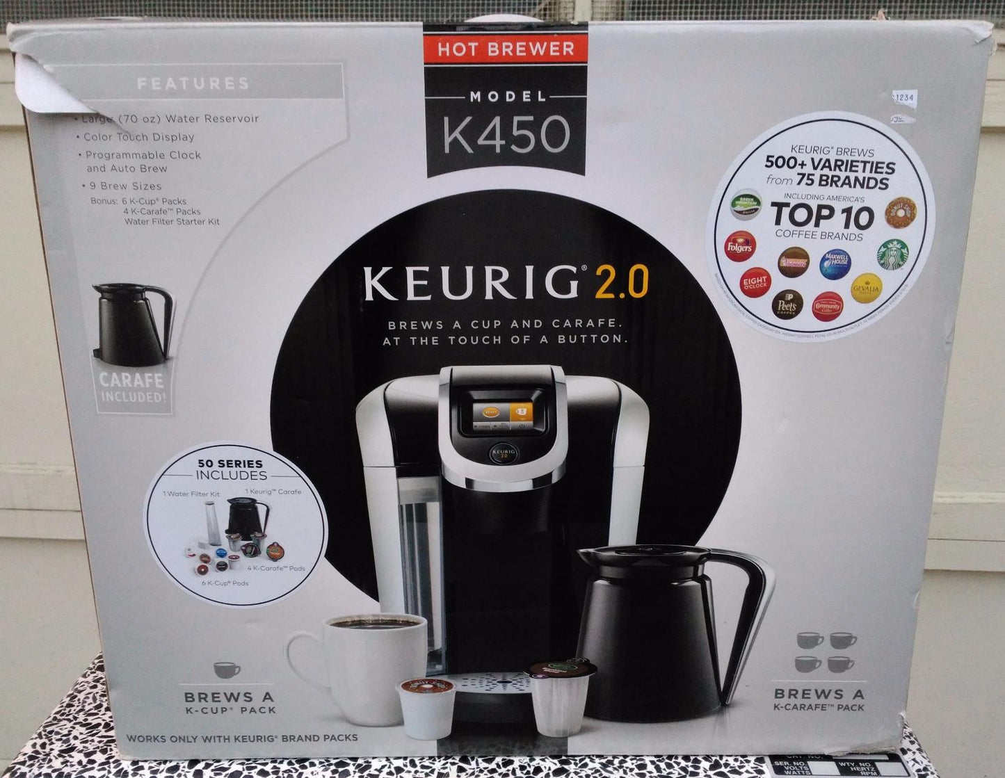KEURIG 2.0 HOT MODEL MODEL K450 ** Brew Coffee at the Touch of a Button ** (W-1)
