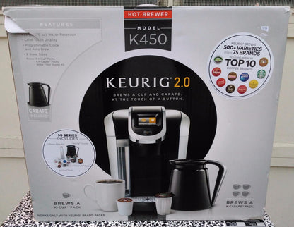 KEURIG 2.0 HOT MODEL MODEL K450 ** Brew Coffee at the Touch of a Button ** (W-1)