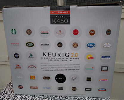 KEURIG 2.0 HOT MODEL MODEL K450 ** Brew Coffee at the Touch of a Button ** (W-1)