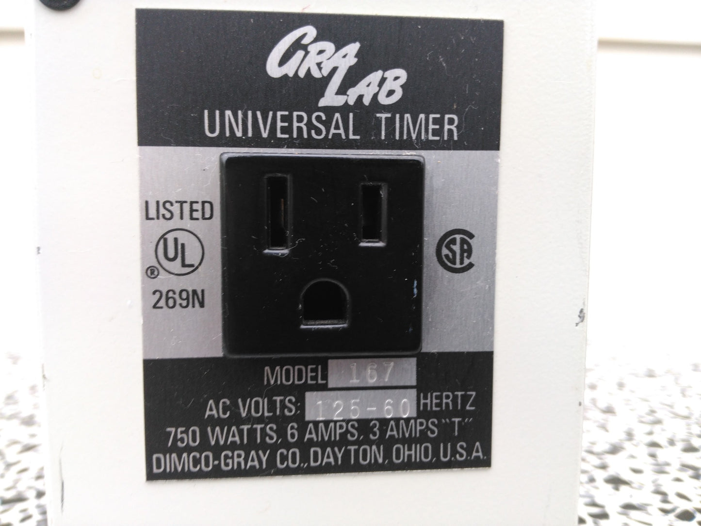 GRALLAB 167 UNIVERSAL LAB INTERVAL TIMER DARKROOM