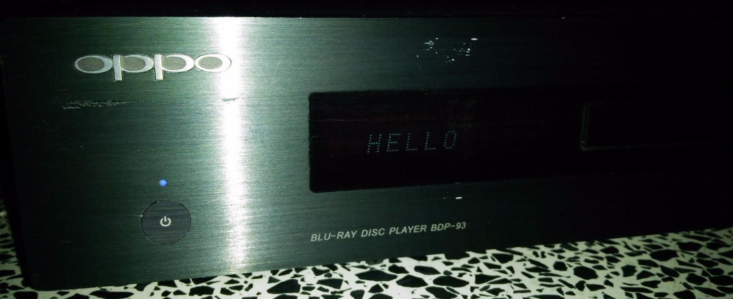 OPPO BLU-RAY DISC PLAYER BDP-93 PERFECT WORKING CONDITION NO RESERVE