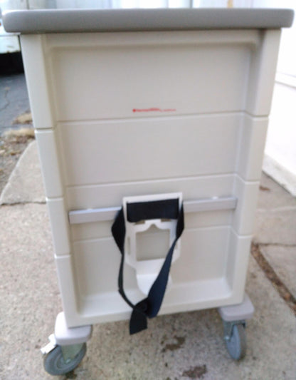 HERMAN MILLER MEDICAL LAB CART LOCK ON WHEELS SEALED DOOR Hospital Veterinary