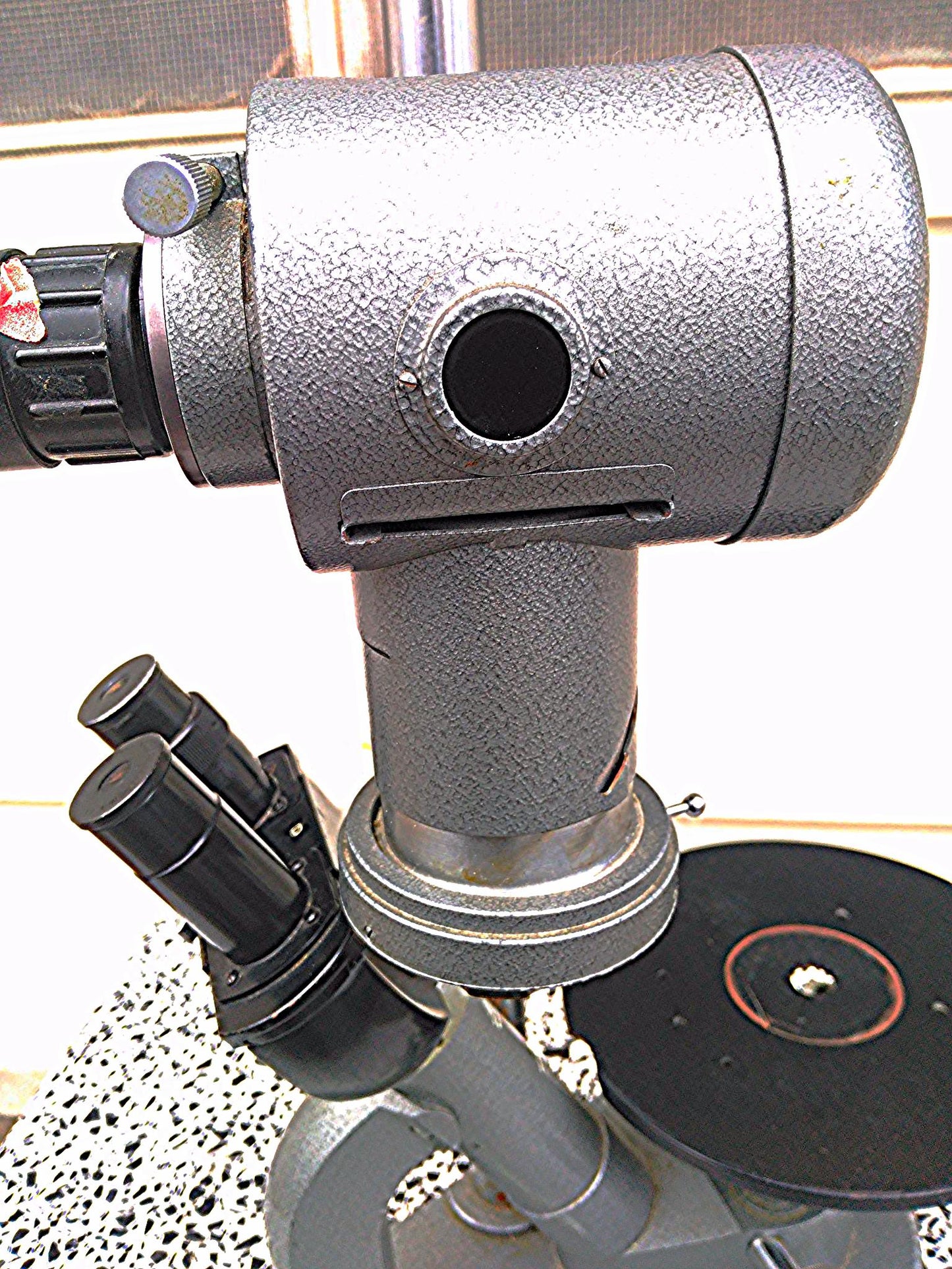 LEITZ INVERTED MICROSCOPE 3 Objectives 10 / 3.5 / 6 Binocular Stage Power Supply