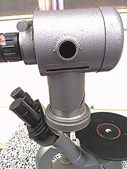 LEITZ INVERTED MICROSCOPE 3 Objectives 10 / 3.5 / 6 Binocular Stage Power Supply