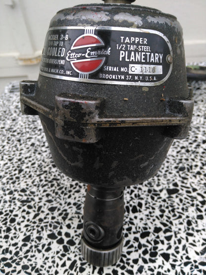 ETTCO-EMRICK MODEL 3-B TAPPER 1/4 to 1/2 Tap Oil Cooled FREE SHIP