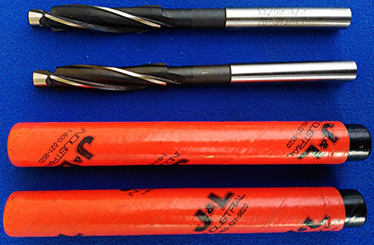 Pair of J & L INDUSTRIAL 11/32 1/2 TAPER Pilot Cap Screw Counterbore