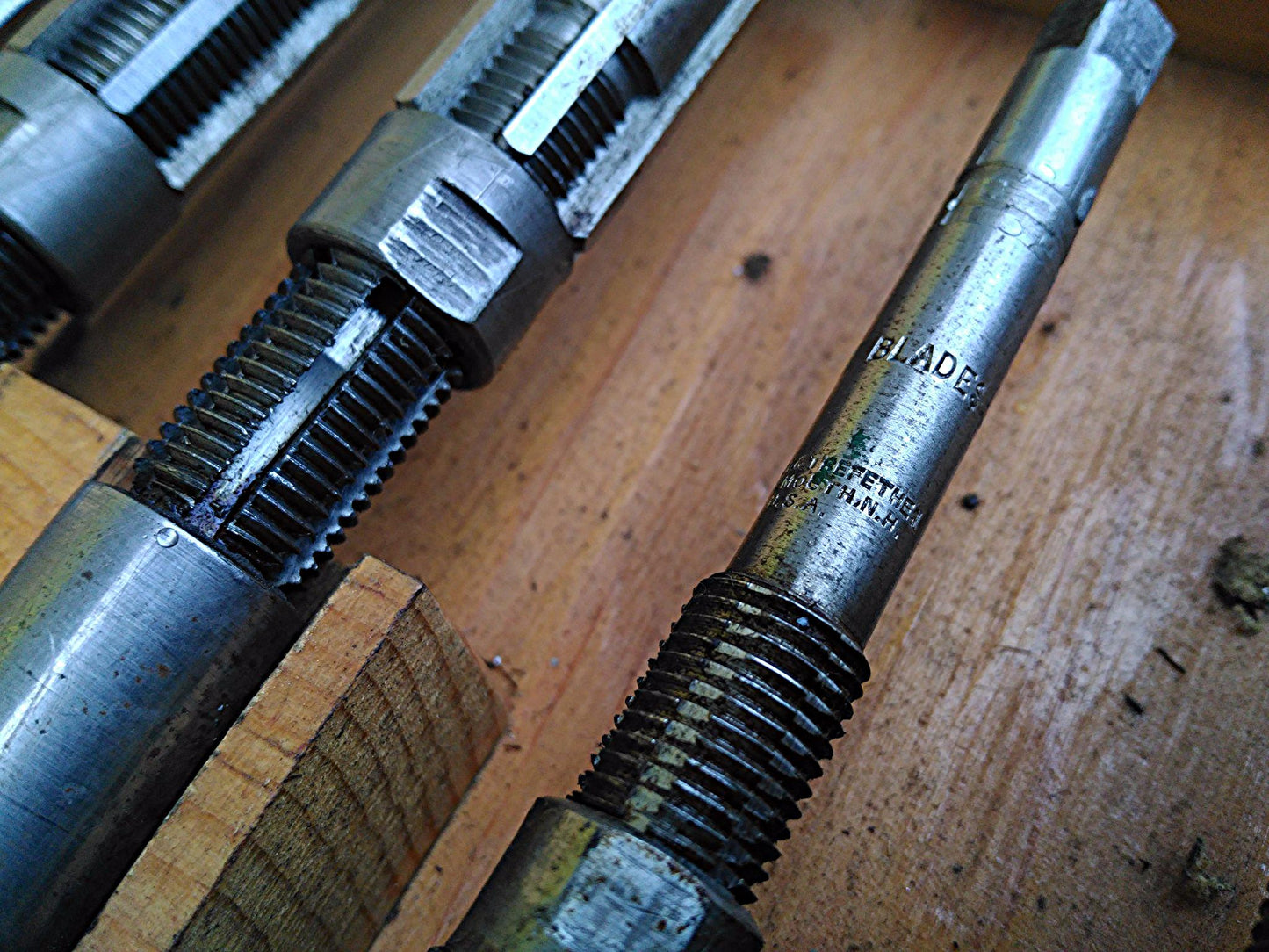 SET OF 8 CHADWICK & TREFETHEN CRITCHLEY ANGLE BLADES REAMER REAMERS Size: A to H