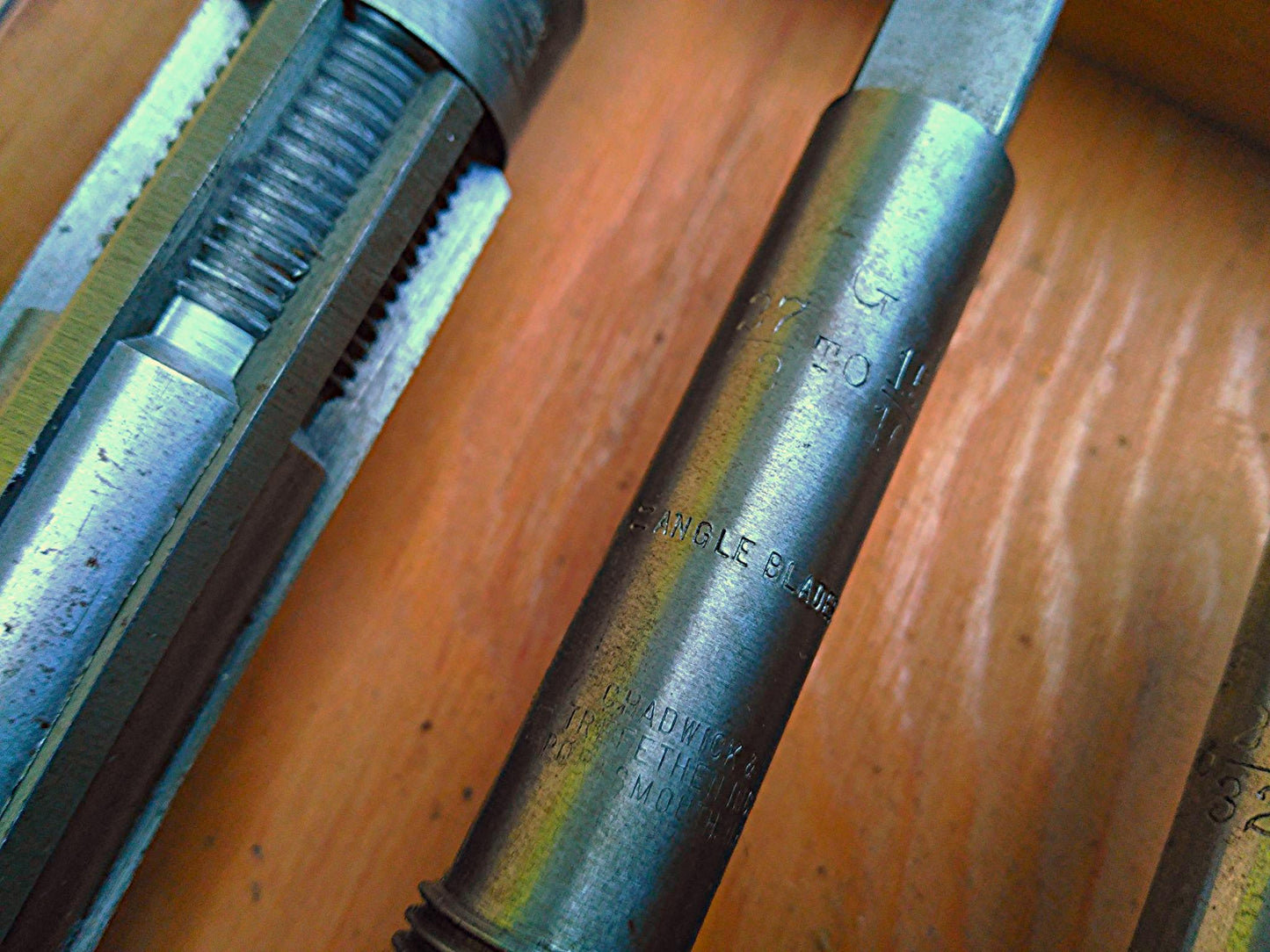 SET OF 8 CHADWICK & TREFETHEN CRITCHLEY ANGLE BLADES REAMER REAMERS Size: A to H