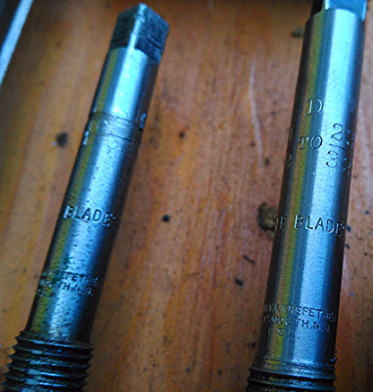 SET OF 8 CHADWICK & TREFETHEN CRITCHLEY ANGLE BLADES REAMER REAMERS Size: A to H