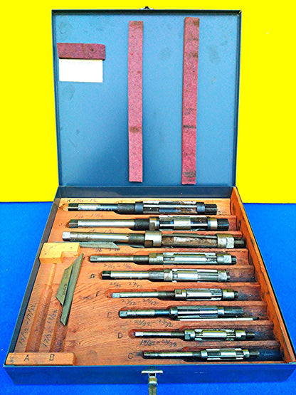 SET 9 REASOR ADJUSTABLE REAMER TYPE " P " GRADE TWO SPEC MIL R 15846