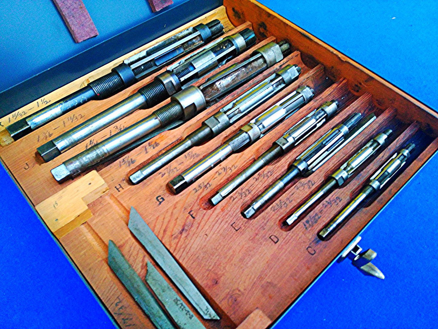 SET 9 REASOR ADJUSTABLE REAMER TYPE " P " GRADE TWO SPEC MIL R 15846