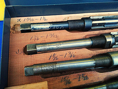 SET 9 REASOR ADJUSTABLE REAMER TYPE " P " GRADE TWO SPEC MIL R 15846