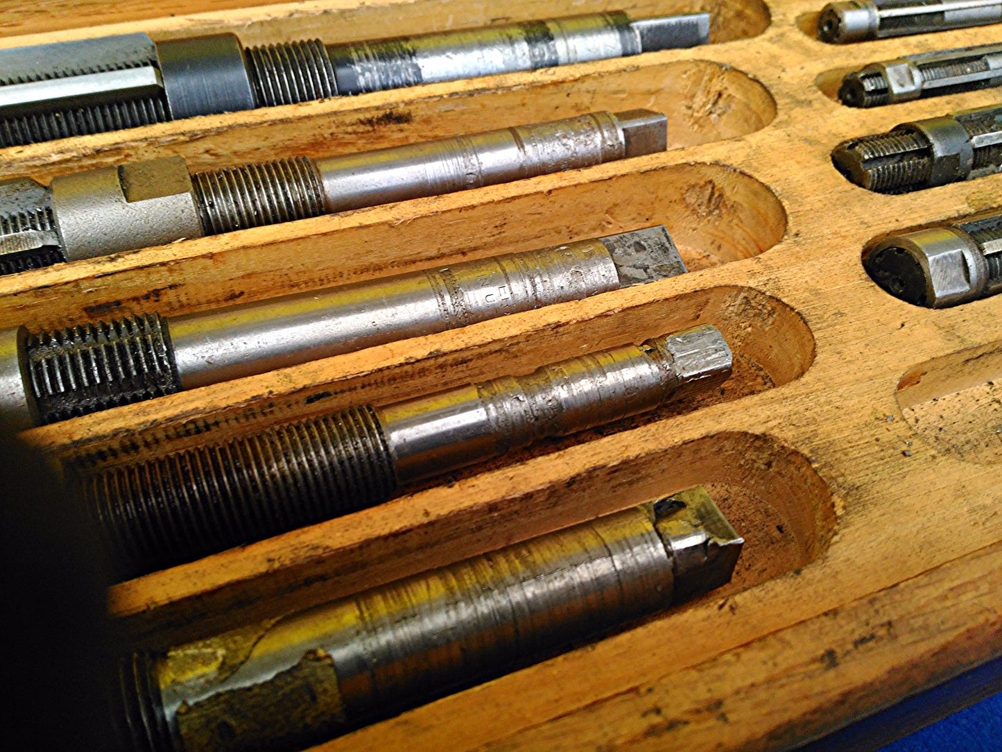 BEARD NEW TYPE ADJUSTABLE SET OF REAMER REAMERS A to K one is missing