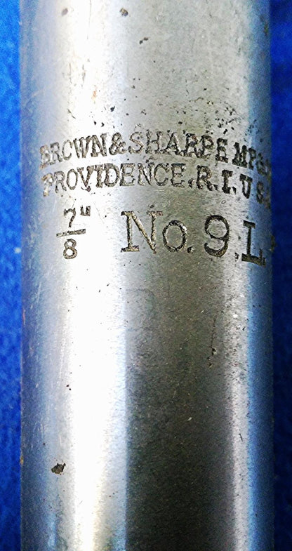 BROWN & SHARPE 7"/8  NO 9.L MILL BORE DRILL TAPER