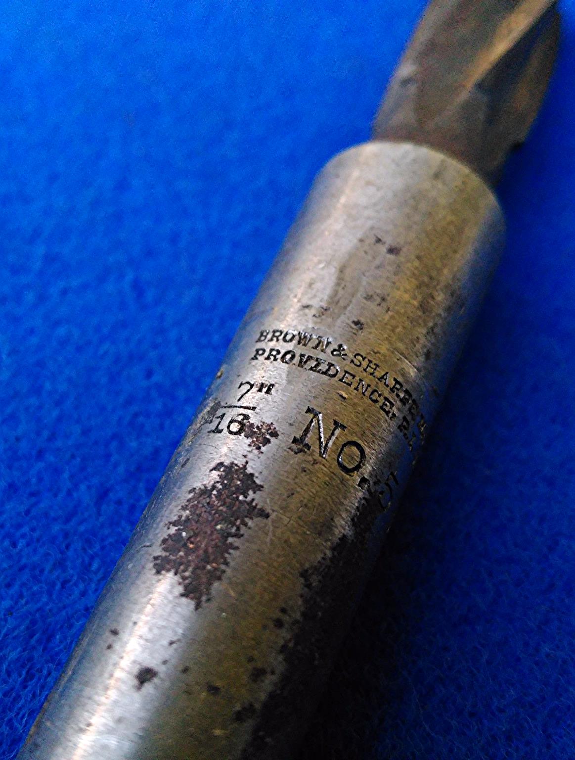 BROWN & SHARPE 7"/16 NO 5.L MILL BORE DRILL TAPER