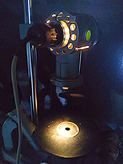 LEITZ INVERTED MICROSCOPE 3 Objectives 10 / 3.5 / 6 Binocular Stage Power Supply