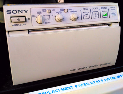 PICUS CRII ESAOTE PIE MED 410670 ULTRASOUND C5-2 R40 & LA523 PROBE SONY UP-895MD