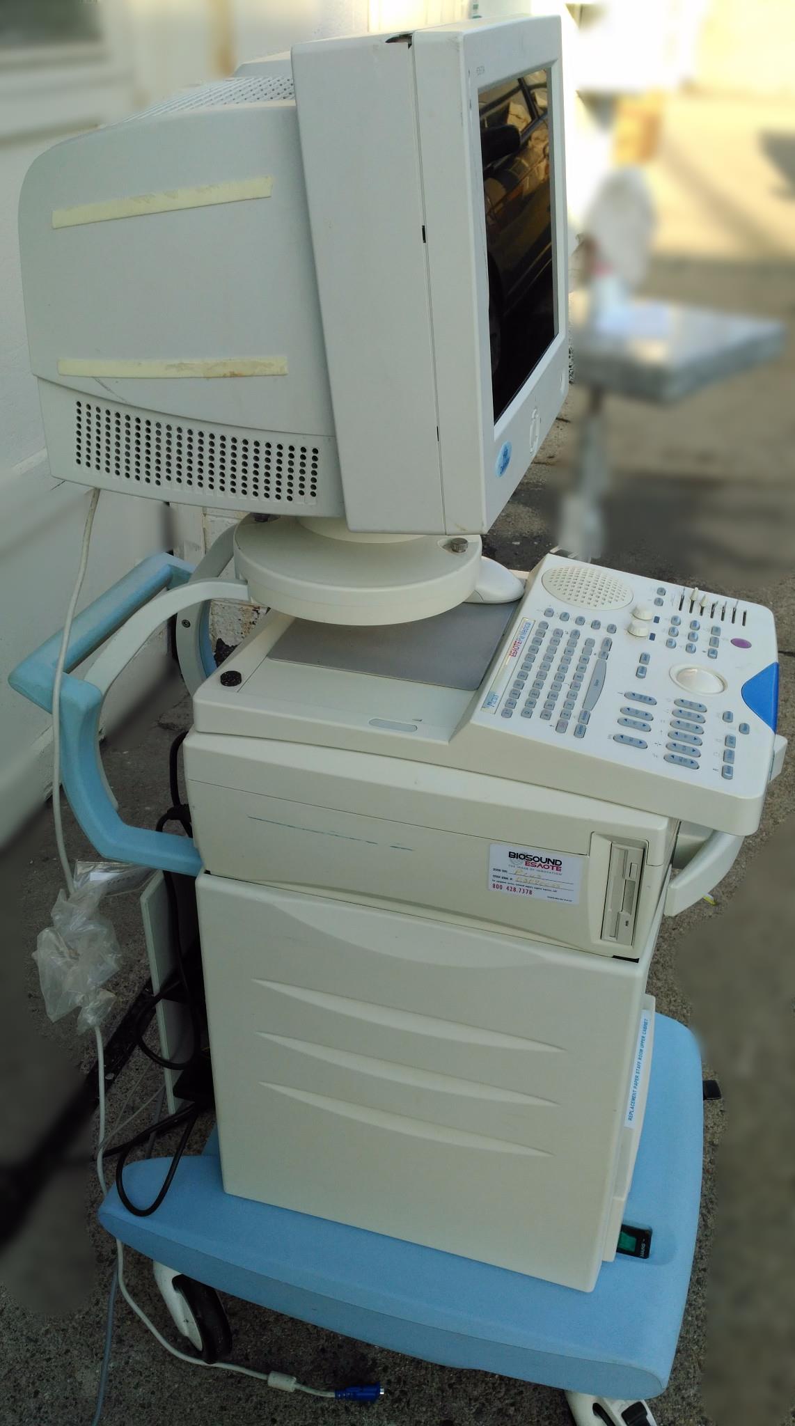 PICUS CRII ESAOTE PIE MED 410670 ULTRASOUND C5-2 R40 & LA523 PROBE SONY UP-895MD