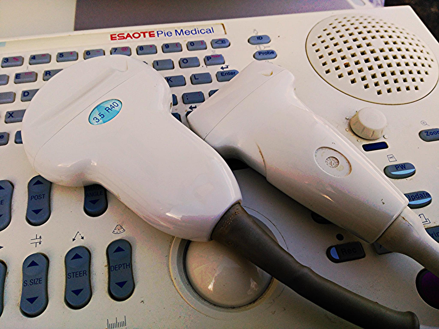 PICUS CRII ESAOTE PIE MED 410670 ULTRASOUND C5-2 R40 & LA523 PROBE SONY UP-895MD