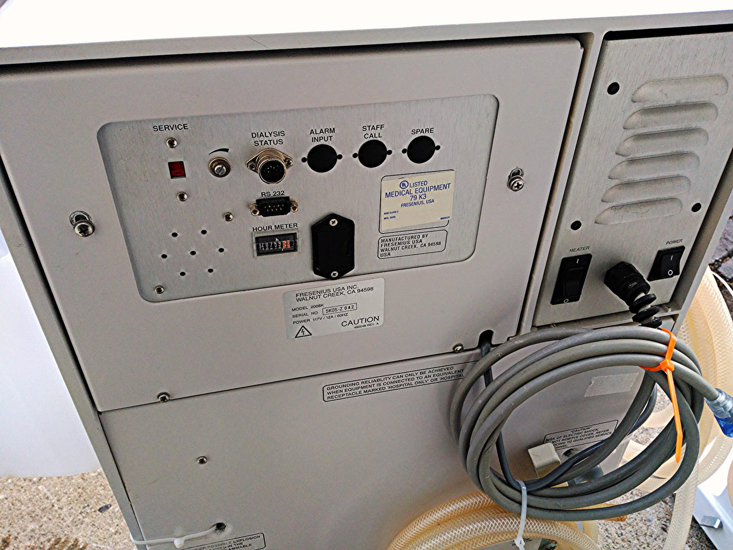 FRESENIUS 2008K DIALYSIS MACHINE 20759 HOURS Hemodialysis Kidney Tested Perfect