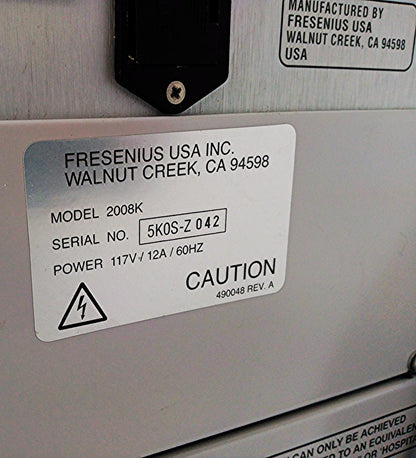 FRESENIUS 2008K DIALYSIS MACHINE 20759 HOURS Hemodialysis Kidney Tested Perfect