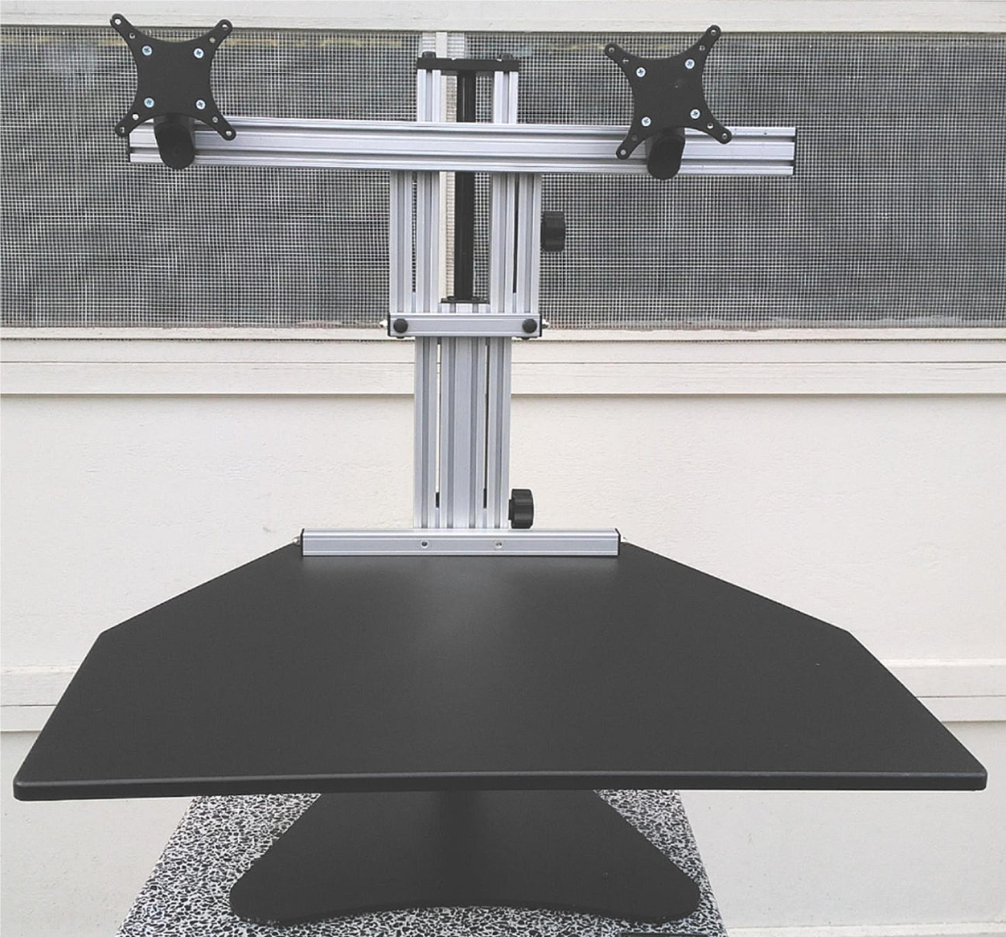 ERGO DESKTOP DUAL MONITOR DISPLAY HIGH ADJUSTABLE DESK KANGAROO ELITE FREE SHIP