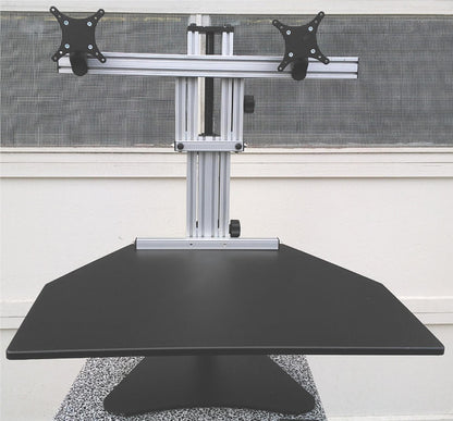 ERGO DESKTOP DUAL MONITOR DISPLAY HIGH ADJUSTABLE DESK KANGAROO ELITE FREE SHIP