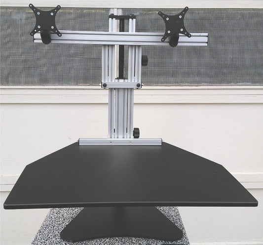 ERGO DESKTOP DUAL MONITOR DISPLAY HIGH ADJUSTABLE DESK KANGAROO ELITE FREE SHIP