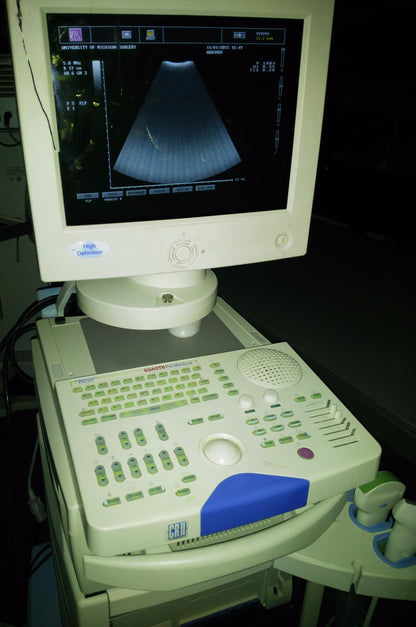 PICUS CRII ESAOTE PIE MED 410670 ULTRASOUND C5-2 R40 & LA523 PROBE SONY UP-895MD